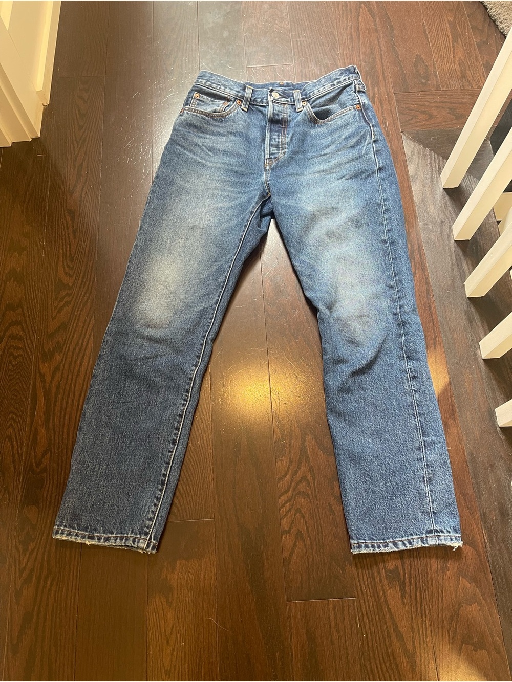 Levi's Women's Blue Straight-Leg Jeans